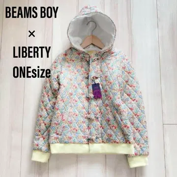 [미사용 새상품] BEAMS BOY x 리버티 퀼팅 블루종
