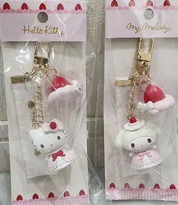헬로키티 마이멜로디 키링 세트