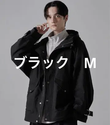 CLEL 밀리터리 디자인 마운틴 후드티 블랙 M