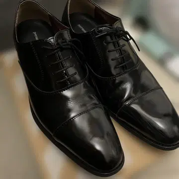 블랙 관혼상제용 가죽 신발