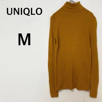 유니클로 UNIQLO [ M ] 터틀넥 니트 스웨터 울 100