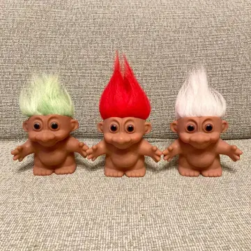 트롤 인형 3개 세트 저금통