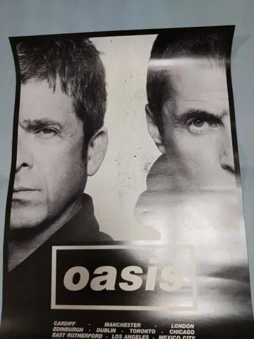 Oasis live '25 투어 포스터 [Half Face] A2 사이즈