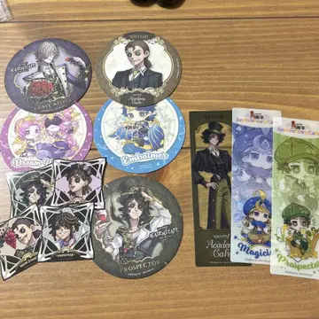 제5인격 카페 코스터 스티커 클리어 책갈피 세트