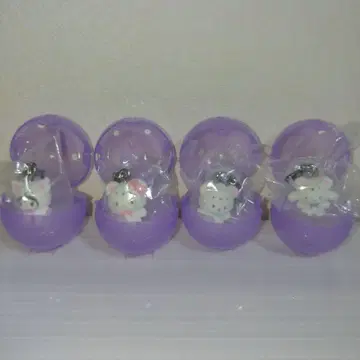 산리오 캐릭터즈 메지루시 액세서리 폭신폭신 스노우 4개 세트