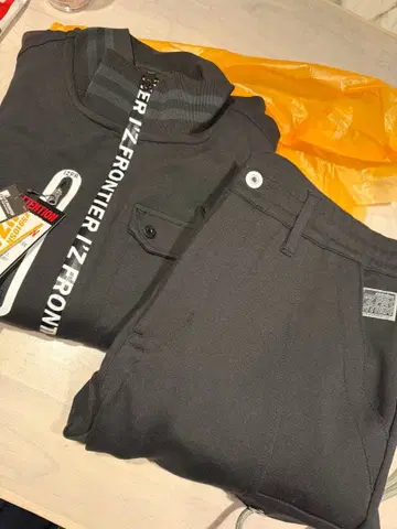 IZ FRONTIER 헤비 저지 세트 M 블랙