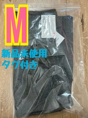 유니클로 유럽 특별 컬렉션 턱 와이드 팬츠 헤링본 그레이 M