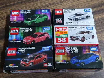 도쿄 오토 살롱 토미카 6대 세트 86 시빅 맥라렌