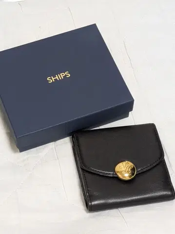 SHIPS 블랙 접이식 지갑