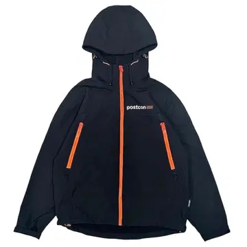 Y2K 빈티지 소프트쉘 자켓 후드티 기업 로고 블랙 XL