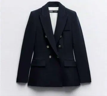 ZARA 네이비 더블 브레스트 자켓
