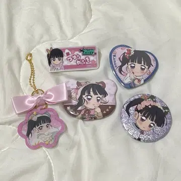 귀멸의 칼날 츠유리 카나오 캔뱃지 명찰풍 배지 키링