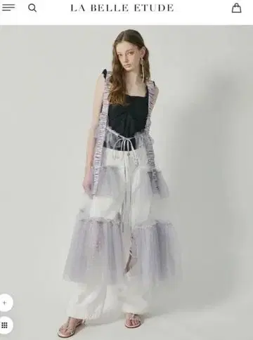 LA BELLE ETUDE 튤 플레어 스커트 사이즈 FREE