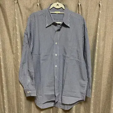 y120807 마르셀 라산스 깅엄 체크 셔츠 긴팔 XL