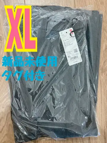 유니클로 와이드 플리츠 미디 스커트 다크 그레이 XL