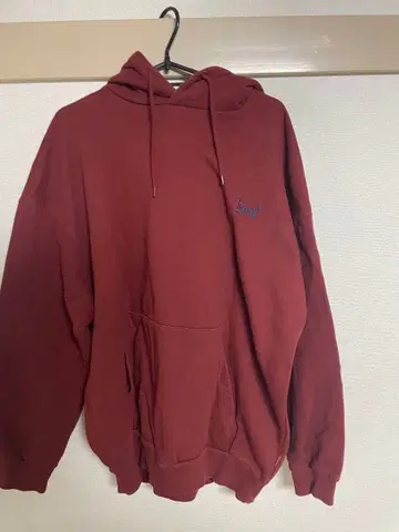 Keleb 1992 버건디 후드 부착 후드티