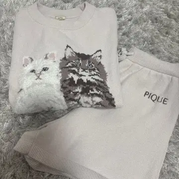 젤라또피케 룸웨어 핑크 숏 팬츠 상하의 세트