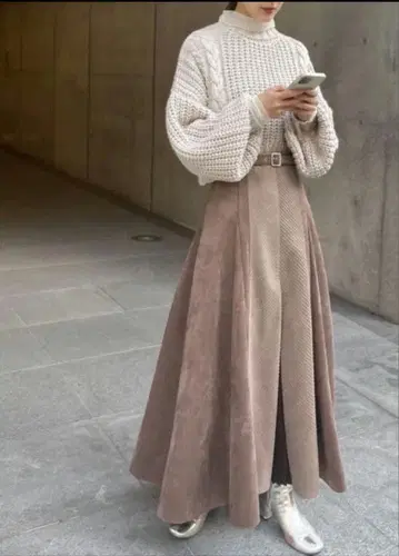 앙제뮤 yukko 유코 콜라보 스커트