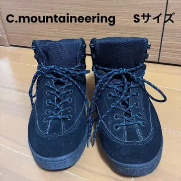 C.mountaineering 하이컷 스웨이드 신발 S 사이즈 블랙