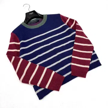 [ Bois de Boulogne ] 알파카 울 멀티 보더 니트