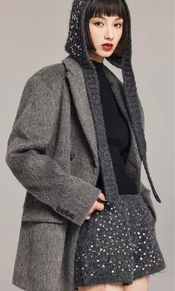 크랙 스팽글 숏팬츠