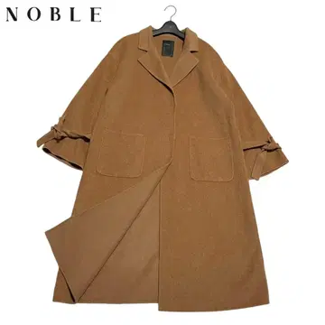 새상품급 NOBLE 노블 울 더블 페이스 리버 코트 롱 코트