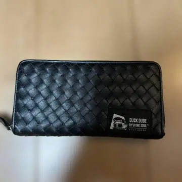 Duck Dude 뜨개질 장지갑 블랙