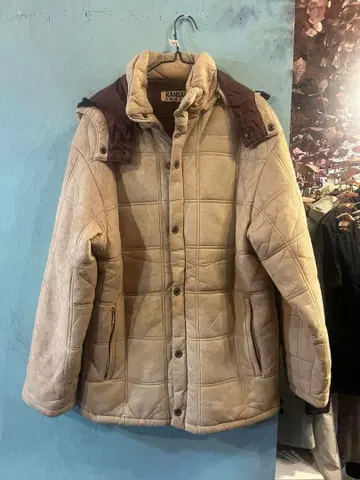 KANSAI JEANS 퀼팅 자켓 베이지