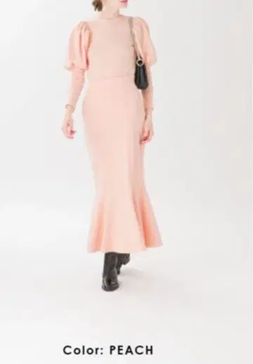 트루 바이 마리코 오이카와 머메이드 스커트 핑크/피치