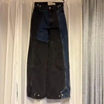 Feng Chen Wang DENIM PATCHED TROUSER