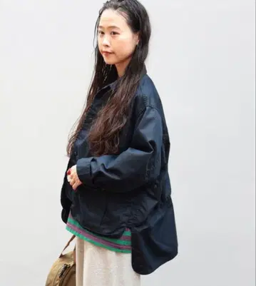 밀리터리 자켓 샴브레이 개버딘 숏 낚시 자켓