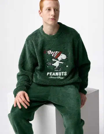 오늘 발매! 새상품*마쉬멜로우 필 라운지 세트 (긴팔) PEANUTS