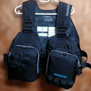 SHIMANO 라이트 베스트와 타포린 파우치 세트