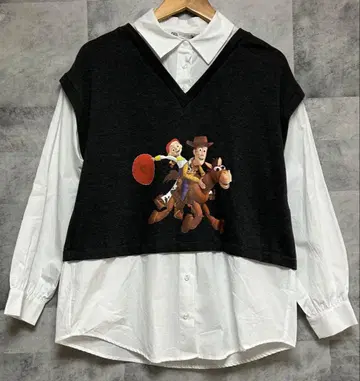 새상품 미사용 택 포함 자라 ZARA 토이스토리 콜라보 긴팔 셔츠 S