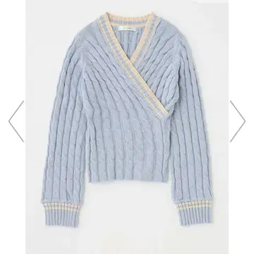 moussy 케이블 라인 니트