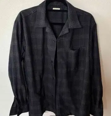 체크 무늬 긴팔 셔츠