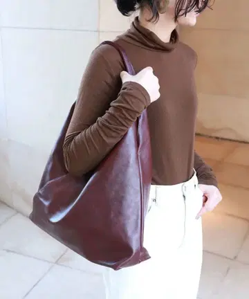 andme A4 대용량 토트백 다크 브라운