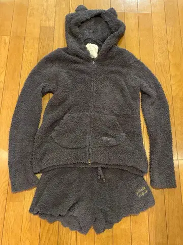 젤라또피케 플리스 귀 달린 후드 룸웨어 상하의 세트