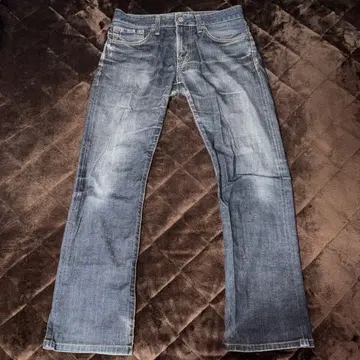 EDWIN 데님 블랙 블루 W31 L32 구제 빈티지