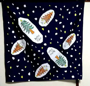 레어 미나 페르호넨 크리스마스 패턴 보자기 무스비 한정판 초레어