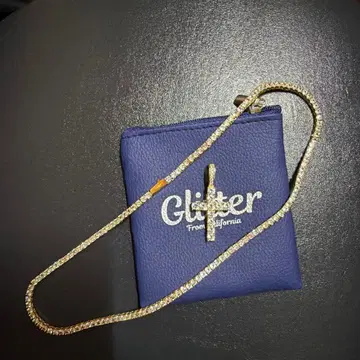 Glitter 크로스 목걸이 골드