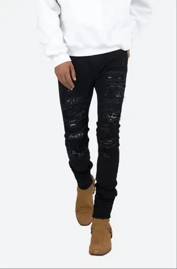 mnml 스트레치 데미지 데님 30