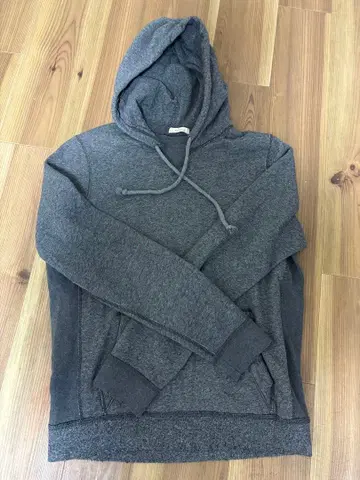 그레이 후드 부착 후드티