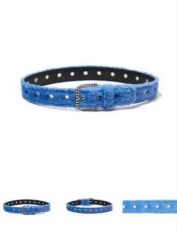 AFB 퍼 벨트 벨트 퍼 파랑 블루