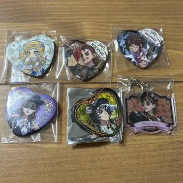 제5인격 하트형 캔뱃지 아크릴 키링 6개 세트