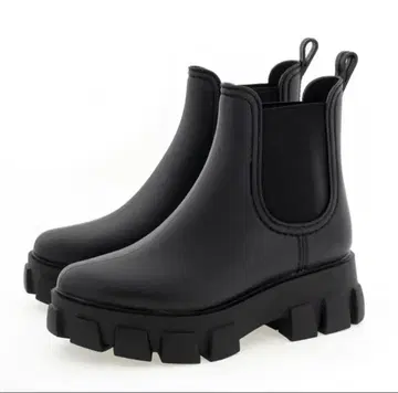 RANDA 우천 겸용 사이드 고어 레인부츠 블랙