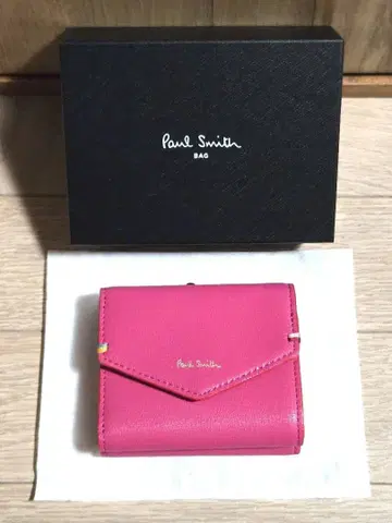 Paul Smith 핑크 3단 폴더형 지갑 BPW265