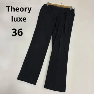 Theory luxe 캐주얼 팬츠 스트레치 블랙 신축성 블랙 36
