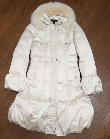 EPOCA 아이보리 퍼 다운 자켓