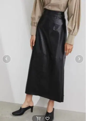 STYLEMIXER 스타일믹서 인조 가죽 미디엄 타이트 스커트 S